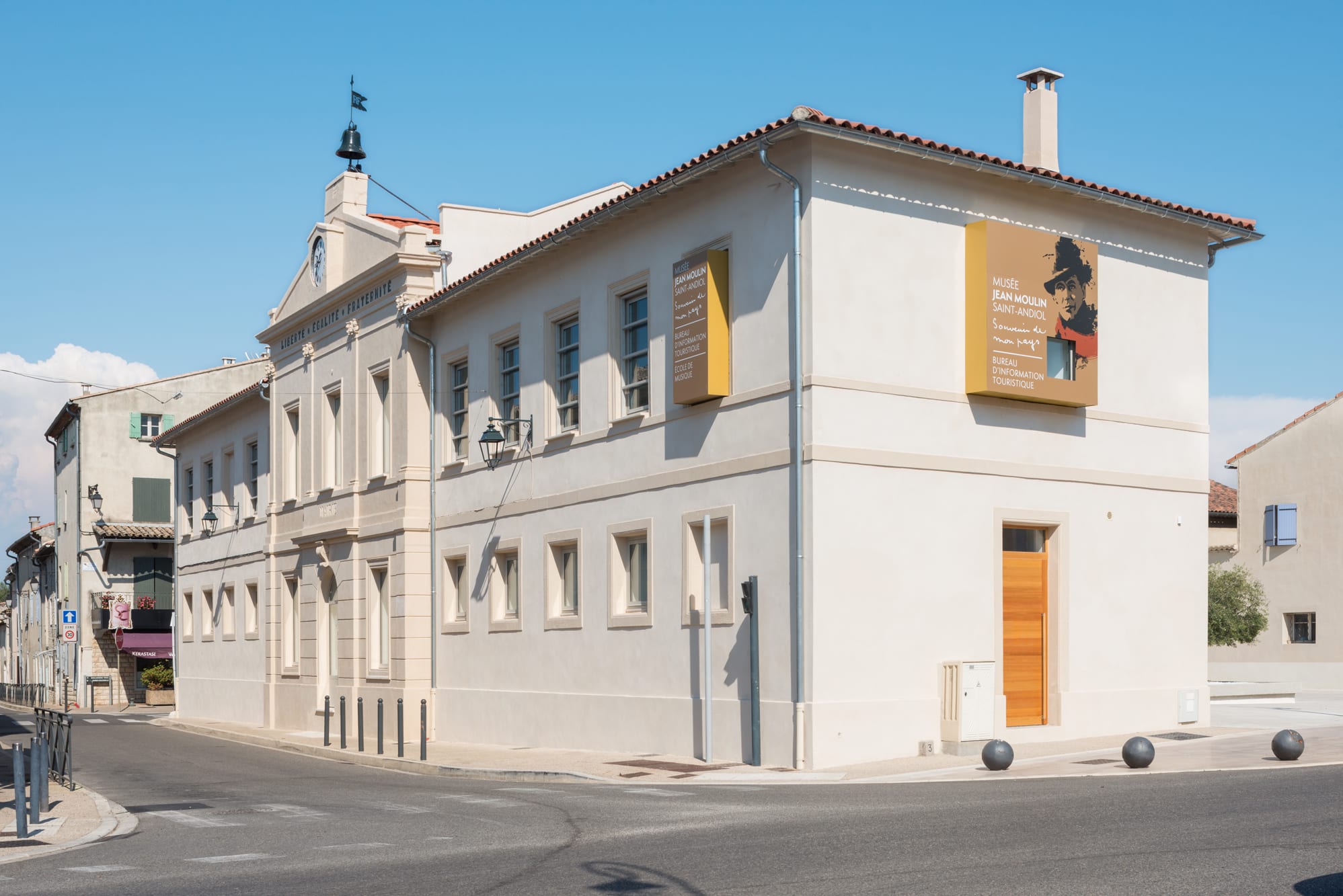 La façade du musée Jean Moulin à Saint-Andiol